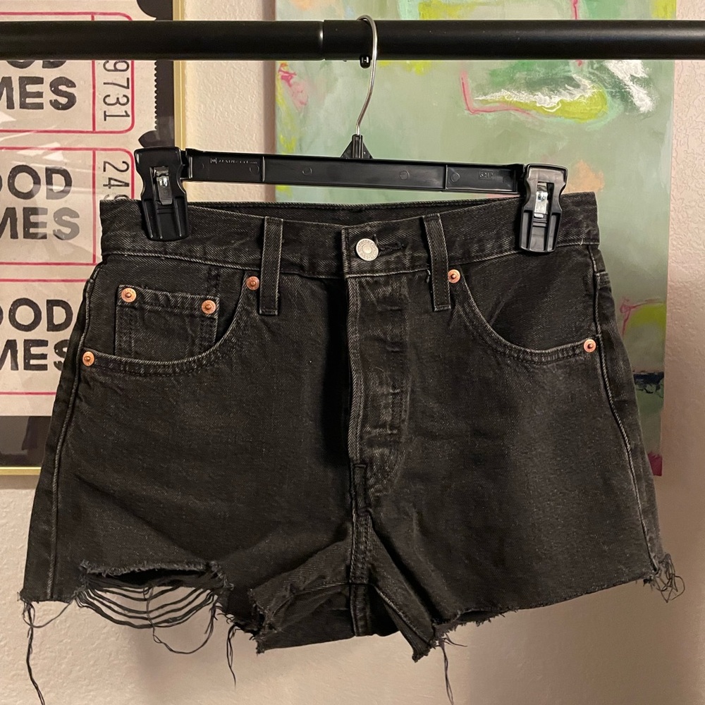 Levi’s Black Denim Women's Shorts